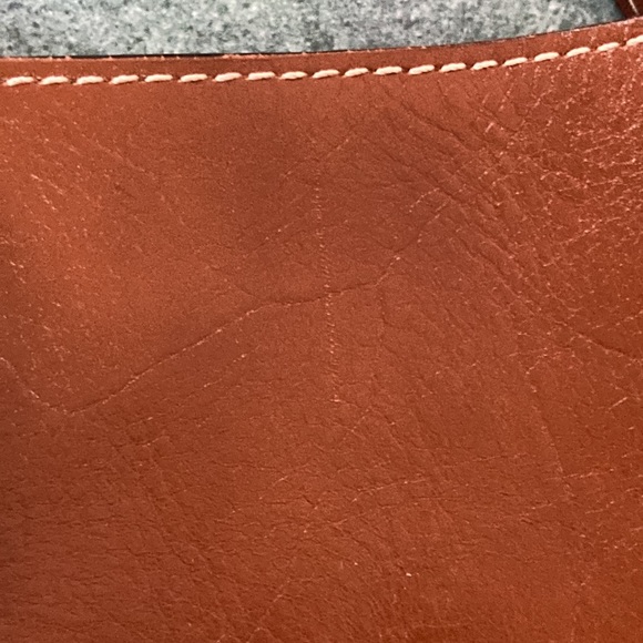 Like New Patricia Nash Cognac Leather Crossbody Bag - Picture 11 of 16